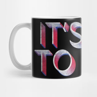 It's OK to cry // Retro Faded Typography Design Mug